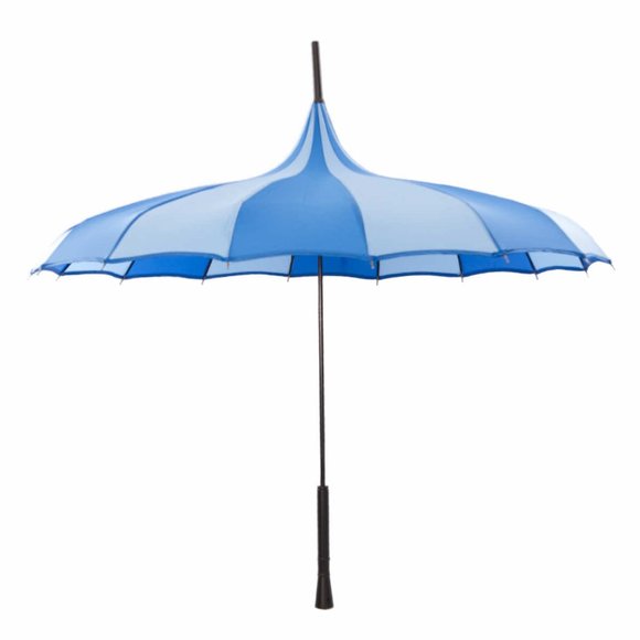 Nola Fabiola Light and Dark Blue Parasol - Picture 5 of 11